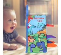 Livres en Tissu pour bébé Éducation Précoce Enfants Stimulation Sensorielle Infantile Queues Livre en Tissu Toucher et Sentir Livres à Queue Froissée pour bébé Fille et bébé
