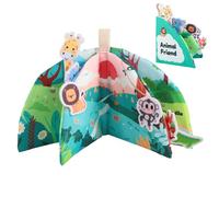 Livres en Tissu pour bébé - Livre d'apprentissage en Tissu Doux | Jouet sensoriel Tactile et sensoriel pour Nouveau-nés | Livre éducatif Tactile pour bébé - Cadeau à Motif Animal pour Le dé