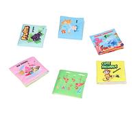 Livres en Tissu pour bébés - 6 Livres en Tissu Doux à thème avec Animaux Nombres Légumes Personnages Toys éducatifs pour l'apprentissage précoce