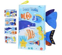 Livres en tissu pour bébés, livre froissé pour bébés - Livre de Tails Babies - Livres sensoriels mignons pour bébés, livres interactifs pour tout-petits, jouets d'apprentissage préscolaire