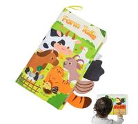 Livres en tissu pour,Livre froissé pour - Livre pour avec queues colorées Livre en tissu froissé - Livres interactifs pour , jouets de première éducation pour l'école do