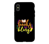 Livres Et Bling Enseignant Étudiant Retour À L'école Premier Jour De Coque pour iPhone X/XS