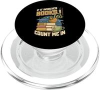 Livres et thé Count Me in Funny Bibliophile Reading PopSockets PopGrip pour MagSafe