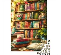 Livres Fleurs Vase 1000 Pièces Mini Puzzle pour Famille Présent | 70x50cm Carton Débutants Décor De Salon Soulagement De L'anxiété Artisanat Premium