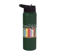 Livres floraux de réduction des méfaits pour sensibiliser les infirmières aux surdoses Stainless Steel Insulated Water Bottle