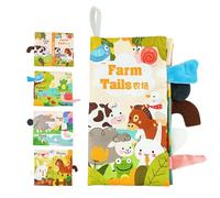 Livres froissés doux,Livres en tissu | Livres en tissu froissé Touch and Feel | Jouets de voyage pour tout-petits, jouets pour poussette, jouets d'éducation précoce pour garçons et filles de Vesone
