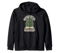 Livres Fuel My Mind Owl Green Leaves Graphic Sweat à Capuche