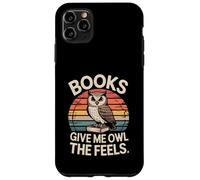 Livres Give Me Owl The Feels Retro Owl Books Coque pour iPhone 11 Pro Max