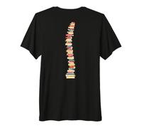 Livres Lecture Dos Colonne Vertébrale Rat de Bibliothèque T-Shirt Haut de Gamme