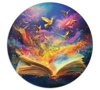 Livres Magiques 1000 Pièces Puzzle Rond Jeu Difficile Impossible Cadeau Unique pour Adultes Et Enfants 1000pcs (67.5x67.5cm)