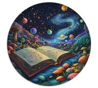 Livres Magiques 1000 Pièces Puzzle Rond Jeu Familial Pression Réduite Cadeau Unique pour Adultes Et Enfants 1000pcs (67.5x67.5cm)