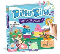 Livres musicaux Ditty Bird pour Tout-Petits | Livre sonore électronique édition Danse | Livres interactifs Amusants pour Tout-Petits de 1 à 3 Ans | Livre sonore Robuste et sensoriel pour Enfants