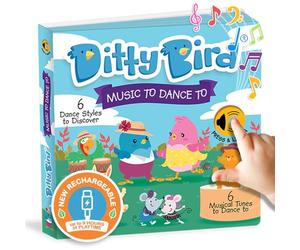 Livres musicaux Ditty Bird pour Tout-Petits | Livre sonore électronique édition Danse | Livres interactifs Amusants pour Tout-Petits de 1 à 3 Ans | Livre sonore Robuste et sensoriel pour Enfants