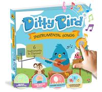 Livres musicaux Ditty Bird tout-petits | Instruments amusants et comptines | Livres interactifs 1-3 ans | Sonores robustes pour bébés | Chanter ensemble.