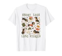 Livres mystères Teckel, Petit Lecteur de détective pour T-Shirt