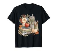 Livres pour Enseignants d'automne - Café - Esthétique T-Shirt