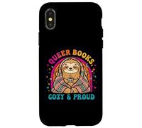 Livres Queer Cosy and Proud with Sloth Coque pour iPhone X/XS
