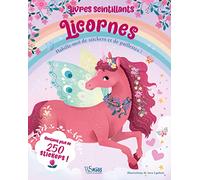 Livres scintillants Licornes - Habille-moi de stickers et de paillettes !