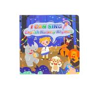 Livres Sonores Interactifs - Livre Sonore avec Mots d'Anglais sur les Animaux et 15 Chansons,Jouet Éducatif Interactif pour Développement Langage Apprentissage Précoce Stimulation Sensorielle École Ma