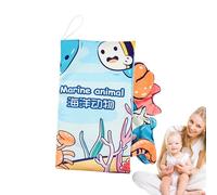 Livres souples à contraste élevé - Livres portables en tissu doux pour la peau | Livre d'apprentissage éducatif préscolaire, jouets tactiles et sensoriels, livre d'histoire pour Sollee