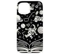 Livres spatiaux Rat de bibliothèque Astronomie Science Galaxie Planète Cadeaux Coque pour iPhone 15