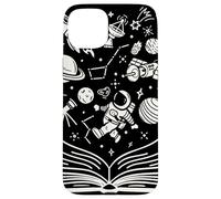 Livres spatiaux Rat de bibliothèque Astronomie Science Galaxie Planète Cadeaux Coque pour iPhone 15 Plus