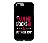 Livres sur Le vin et Lecture de Livres sur Le Rap de Detroit sur Le vin Rouge Coque pour iPhone 7 Plus/8 Plus