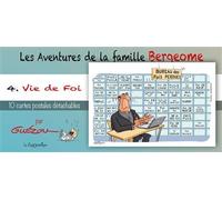 Livret Collection : Les Aventures de la Famille Bergeome N°4. Vie de Foi 10 cartes postales différentes détachables, à conserver, à envoyer ou à mettre sous cadre - Yves Guézou - Le Zigomatique - broc