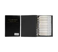 Livret d’échantillons de condensateurs de la série 0805, kit de composants électroniques avec 92 types de condensateurs, livret de rangement en plastique compact pour ingénieurs et