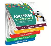 Livret d'aimants Keto Cheat Sheet - Guide de régime cétogène pour débutants avec tableau de cuisson pour friteuse à air, outil de planification des repas à faible teneur en glucides pour perdre du