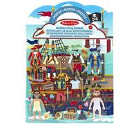 Livret d'autocollants reliefs repositionnables pirates bleu TU
