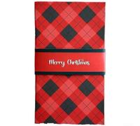 Livret de cartes de Noël fait à la main style cascade avec quatre emplacements pour le partage de groupe avec espace de message personnalisé