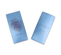 Livret de Famille personnalisé, idée cadeau personnalisable, cadeau mariage original, Protège Livret de Famille motif Cadre or - SP0114a (Nacré Pétrole)