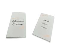 Livret de Famille personnalisé, idée cadeau personnalisable, cadeau mariage original, Protège Livret de Famille Fleurs - CL0067b (Blanc)