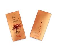 Livret de Famille personnalisé, idée cadeau personnalisable, cadeau mariage original, Protège Livret de Famille motif Arbre de Vie - SP0128a (Nacré Orange)
