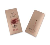 Livret de Famille personnalisé, idée cadeau personnalisable, cadeau mariage original, Protège Livret de Famille motif Arbre de Vie - SP0128a (Nacré Ambre)