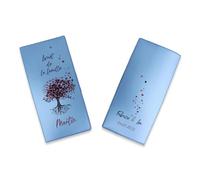 Livret de Famille personnalisé, idée cadeau personnalisable, cadeau mariage original, Protège Livret de Famille motif Arbre de Vie - SP0128a (Nacré Petrole)