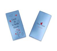 Livret de Famille personnalisé, idée cadeau personnalisable, cadeau mariage original, Protège Livret de Famille motif Coeur - SP0111a (Nacré Pétrole)