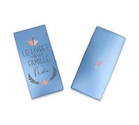 Livret de Famille personnalisé, idée cadeau personnalisable, cadeau mariage original, Protège Livret de Famille Petrole Coeur - CL0065c