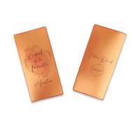 Livret de Famille personnalisé, idée cadeau personnalisable, cadeau mariage original, Protège Livret de Famille motif Cadre or - SP0114a (Nacré Orange)
