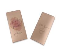 Livret de Famille personnalisé, idée cadeau personnalisable, cadeau mariage original, Protège Livret de Famille motif Cadre or - SP0114a (Nacré Ambre)