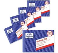 Livret de formulaires AVERY Zweckform "Quittung mit MwSt." 4+1 GRATIS 2 x 40 feuilles