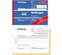 Livret de formulaires Herlitz "Quittung 402" DIN A6 2 x 40 feuilles