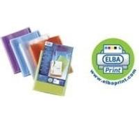 Livret de présentation ELBA POLYVISION, 40 pochettes, assorties DIN A4, en PP, 0,7 mm, transparent, avec pochette transparente sur le dessus