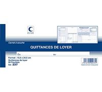 Livret Elve quittances de loyer - 105 x 245 mm - 50 pages