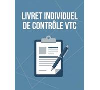Livret Individuel de Contrôle : Du conducteur pour les transports routiers de voyageurs et de marchandises - Registre de suivi d'activités et d'heures - Conforme Arrêté du 20 Juillet 1998