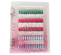 Livret Magnétique D'échantillons D'ongles 120/180/240 Couleurs D'ongles, Présentoir À Pointes Magnétiques Séparables, Présentoir For Salon De Nail Art, Livret De Présentation Facile À Visualiser Et À