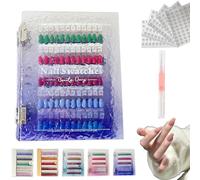 Livret Magnétique D'Échantillons D'ongles, 2025 Nouveaux Vernis À Ongles 120/180/240 Couleurs, Organiseur D'ongles Vierge Magnétique, Livret de Conception de Salon de Nail Art Professionnel(Purple,120