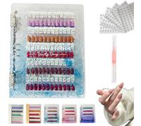 Livret Magnétique D'Échantillons D'ongles, 2025 Nouveaux Vernis À Ongles 120/180/240 Couleurs, Organiseur D'ongles Vierge Magnétique, Livret de Conception de Salon de Nail Art Professionnel(Blue,180pc