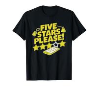 Livreur De Repas Cinq Étoiles Note Livraison Chauffeur À La T-Shirt